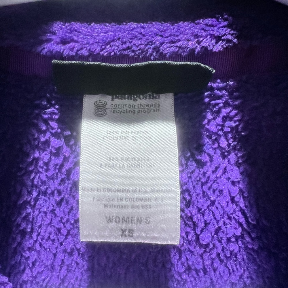 Patagonia Re-Tool Snap T Pullover Jacket Women's XS REI Co-op Purple Winter - Picture 5 of 5
